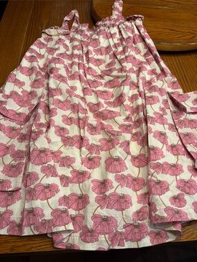 Zara Pink Floral Print Casual Girls Dress